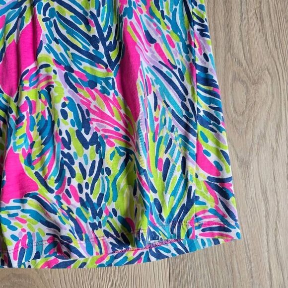 Lilly Pulitzer Tunic T-Shirt Dress Womens Xsmall Roll Tab Sleeve Formal Pullover - Picture 2 of 6